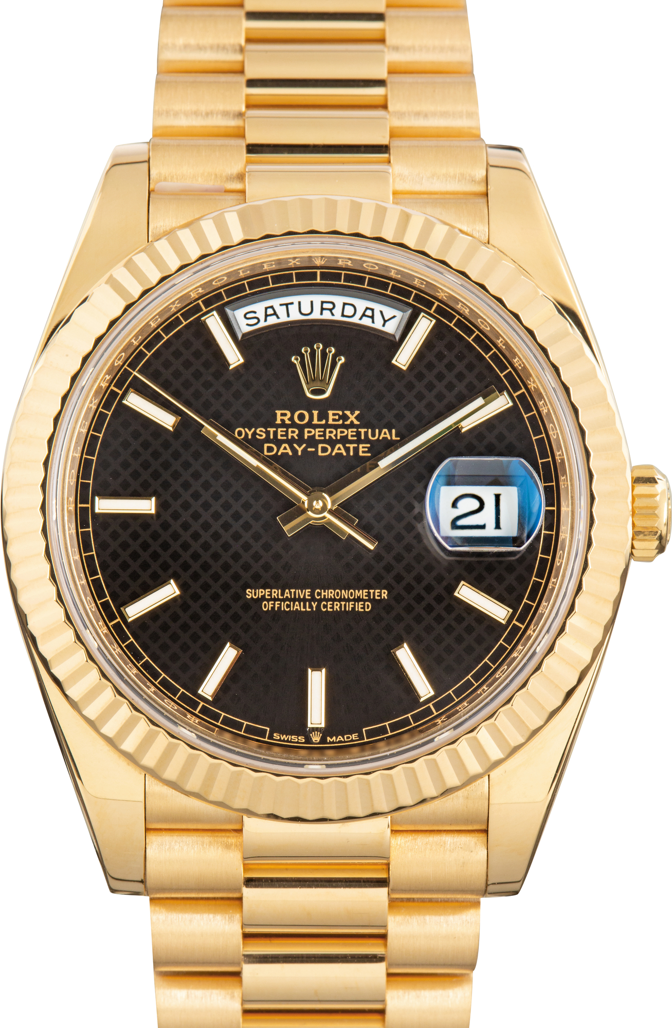 Rolex DayDate 40 Reference 228238 crafted in 18-karat yellow gold. — partner photography
